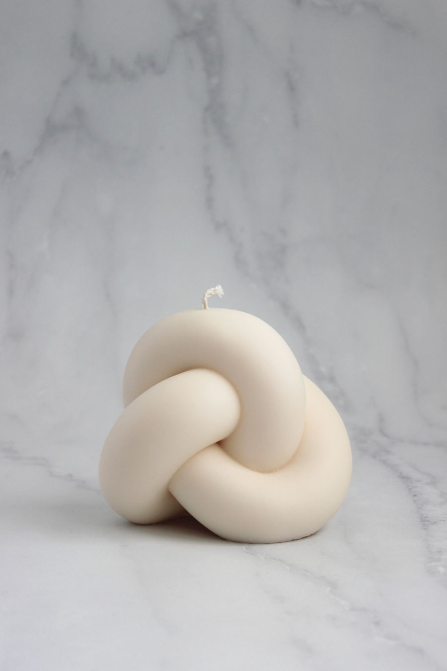 Sweet Dew Woven Candle with minimalist woven texture in soft neutral tone, handcrafted from natural soy wax in Auckland